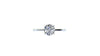 GIA Certified 1.0 carats Round Diamond Thin Low Platinum Setting