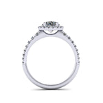 1.36 GIA Certified Round brilliant cut diamond in Platinum 950 engagement ring - FERRUCCI & CO. Jewelry