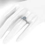 2.00 Carat Cushion Diamond Pavé Diamond Setting in Platinum 950