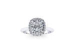 GIA Certified 1.50 Carat Cushion Diamond in Platinum Ring - FERRUCCI & CO. Jewelry